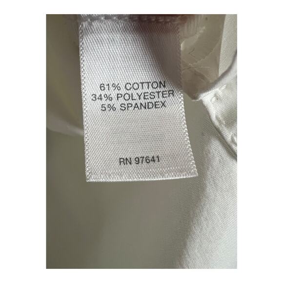 J. Jill Long Sleeve Collared Button-Up Shirt White Women's S Preppy Work Career - Picture 5 of 6